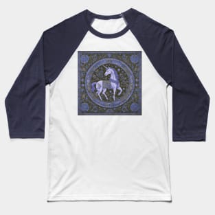 Unicorn Medieval tapestry Renaissance fair, celtic, history, middle ages, fantasy Baseball T-Shirt